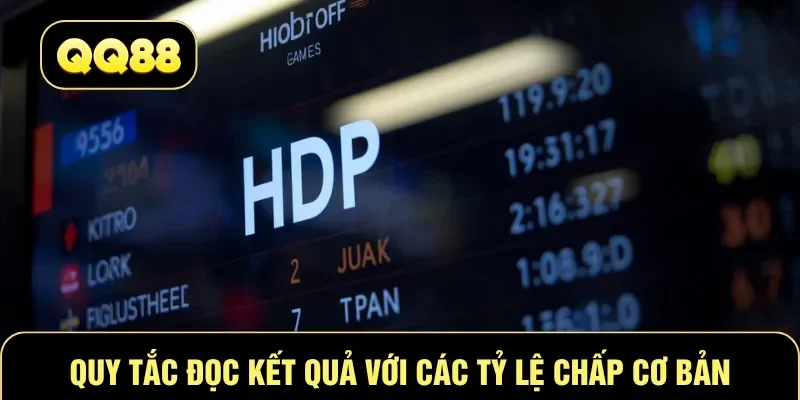 Quy tắc đọc kết quả với các tỷ lệ chấp cơ bản